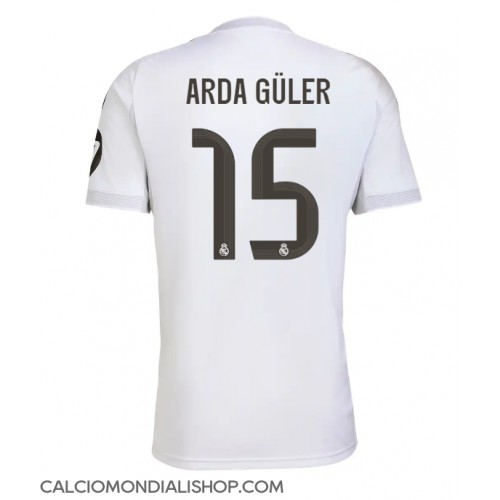 Maglie da calcio Real Madrid Arda Guler #15 Prima Maglia 2025-26 Manica Corta